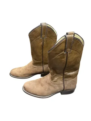 Laredo wms brown leather USA vintage mid calf western boots sz 7M SKU 10-276 thumbnail 4