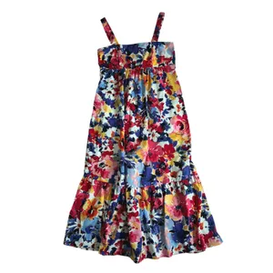 London Times Floral Maxi Dress Womens 12 Multi Color Tiered Smocked Back Pockets thumbnail 10