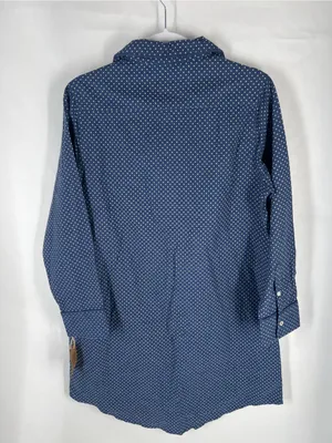 Levi’s NWT Blue Polka Dot Cotton Pajama Sleep Shirt Medium thumbnail 11
