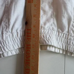 Chico's Linen Wide Leg Pants Women 0.5 White Elastic Waist Pockets Casual thumbnail 9