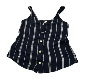MAURICES blue striped front tank thumbnail 1
