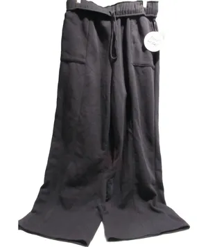 Planet Heart Foldover Waist Wide-Leg Sweatpants Black Juniors XL NWT Lounge Yoga thumbnail 1