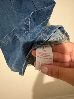 No boundaries overall denim dress‎ pockets juniors size medium thumbnail 3