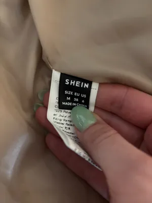 Shein corduroy puffer vest in tan thumbnail 2