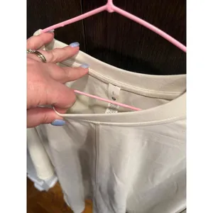 lululemon Heavyweight Cotton Oversized T-Shirt bone-like shade nwt XL thumbnail 3