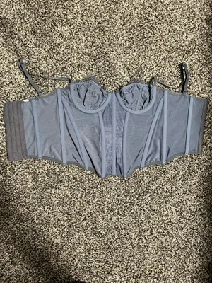 Blue Lace Corset Top Size XS thumbnail 2
