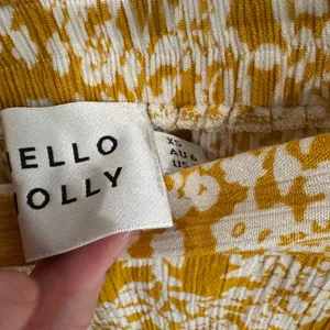 Hello Molly Signature Signed Copy midi Skirt Mustard thumbnail 4