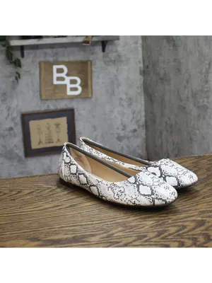 NEW Journee Collection Kavn Comfort Sole Ballet Flats KAVN Snake Brown 10M thumbnail 2