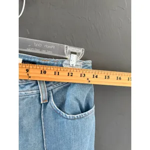 Kenneth Cole Vintage Y2k 28 Tall Light Wash Straight Leg Jeans No Back‎ Pockets thumbnail 5