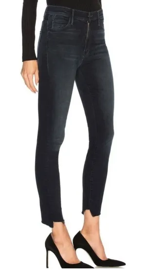 Mother Size-26 The Stunner‎ Two Step Fray Last Call Dark Blue Wash Denim Jeans thumbnail 1