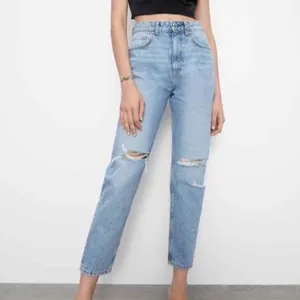 Zara High Waist‎ Ripped Jeans Size 6 Casual Streetwear Y2K Grunge Off-Duty thumbnail 13