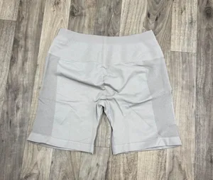 Aurola seamless athletic gym shorts greige Gray thumbnail 1
