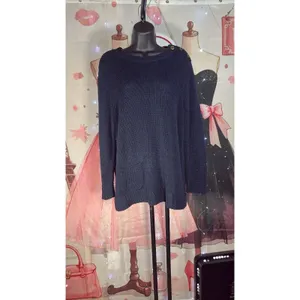 Lauren Ralph Lauren Navy Blue Linen Sweater Size XL thumbnail 2