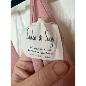 Sadie & Sage Light Pink Mauve Going Out Sleeveless Tank Top Blouse Size Medium thumbnail 5