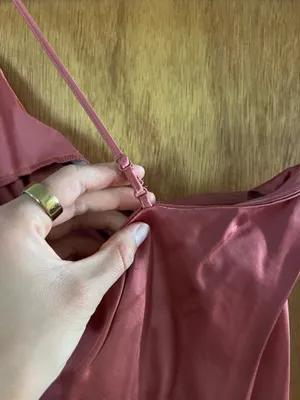 Express pink satin maxi dress thumbnail 6