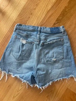 High Rise Denim Shorts thumbnail 2