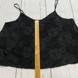 Express Womens Large Black Lace Tank Top Goth Gothic Grunge Whymsigoth Emo Lined thumbnail 7