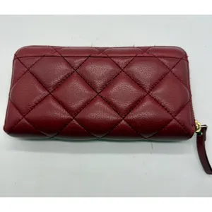 Kate Spade Burgundy Quilted Leather Natalia Zip Around Wallet thumbnail 2