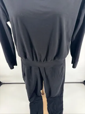 Sweaty Betty Gaia Jumpsuit Womens Medium Black Pockets thumbnail 6