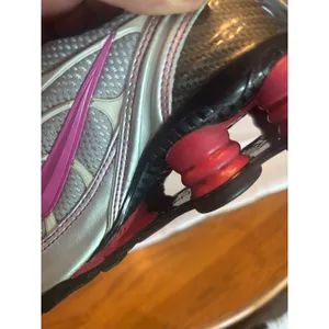 Nike Shox 2007 Metallic Silver Pink Running Shoes Womens 8 Vintage thumbnail 6