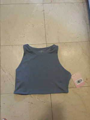 High Neck Crop Top In Slate  thumbnail 6
