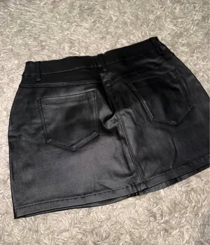 Leather skirt Black Size L thumbnail 3