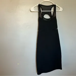 Fabletics Tropez Athletic Black Racerback Dress Build in Bra Size Small thumbnail 3