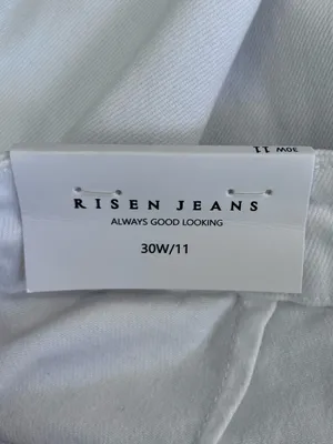 NWT Risen Jeans Tummy Control White High Rise Wide Leg Jeans Size 30/11 thumbnail 5