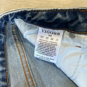 Vigoss • Stevie cropped straight leg distressed jeans thumbnail 7