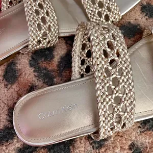 Calvin-klein Women's Gold Sandals thumbnail 3