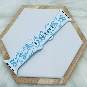 Blue Bow Design Apple Watch Bands 38mm 40mm 41mm thumbnail 2