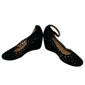 Jeffrey Campbell Delaisy Cut‎ Out Wedge Heels in Black Size 6 thumbnail 4