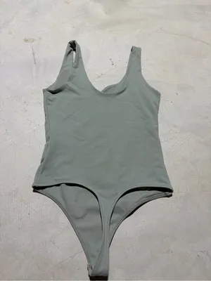 Abercrombie & fitch soft collection Sage Green Women’s bodysuit tank top XS thumbnail 4