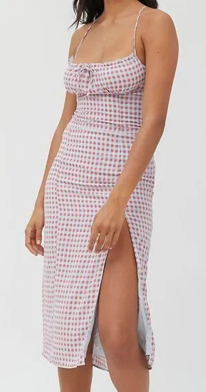 April Tie Back Midi dress thumbnail 1