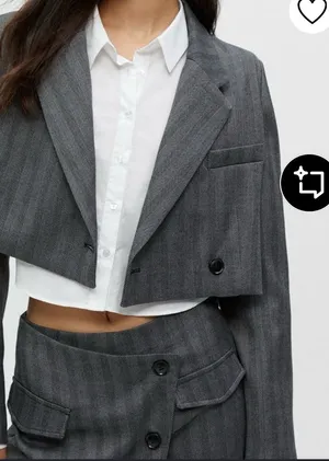 Pull & Bear Cropped Blazer Size Small thumbnail 1