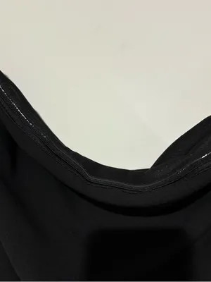 Lulus After Hours Strapless Ruffled‎ Slit Maxi Dress HL1023 Black Size XL thumbnail 4