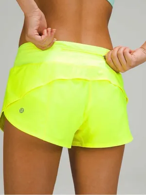 Lululemon Speed Up Low-Rise Short 2.5" Highlight Yellow Size 10 thumbnail 1