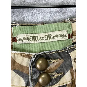 Vintage Y2k Miss Me Camouflage Cargo Pocket Drawstring Ankle Utility Pants Large thumbnail 5