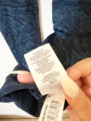 Gymshark Multi Blue Patterned Seamless High Rise Workout Leggings thumbnail 11