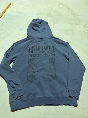 Taylor Swift washed Blue Pullover Hoodie The Eras Tour 23-24 large thumbnail 11
