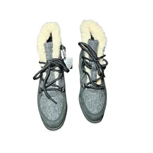 NWT Sorel Women's Winter Boots Grey Wool‎ Waterproof Insulated Cozy Snow Size 6 thumbnail 6