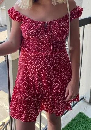 Red Polkadot Dress thumbnail 1