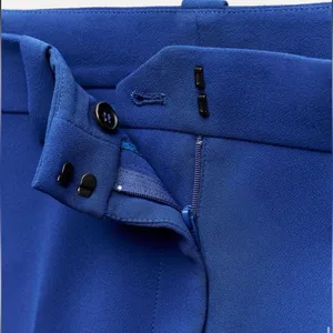 Fitted Tuxedo Blazer Collection Ss24 Bluish Collection Flared Pants Set Small thumbnail 9