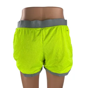 Nike Dri-FIT Mesh Women's Neon Yoga Gym Athletic Activewear Running Shorts Sz M thumbnail 4