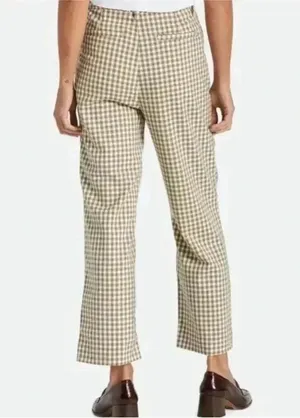 NWT Brixton Thurston Pants Twig/White Cap Super High Waist Straight Leg 27 W 26L thumbnail 5