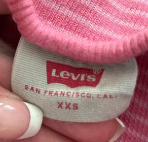 Levi’s Pink Striped Tank Top thumbnail 3