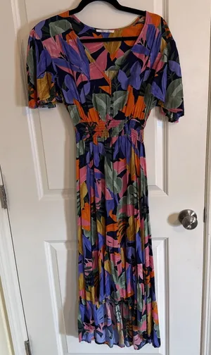 Anthropologie Abel The Label Tropical Leonard Dress XS‎ thumbnail 1