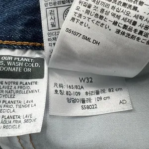 Levi's Blue Distressed Jean Shorts thumbnail 6