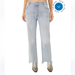 NWT We the Free‎ Maggie Ripped Crop Straight Leg Jeans size 24” thumbnail 2