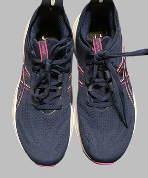 Asics Women's Navy and Pink Athletic Shoes thumbnail 1